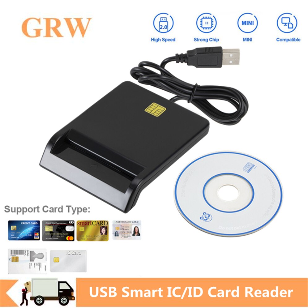 Grwibeou USB Ʈ ī   ī IC/ID EMV ī  Windows 7 8 10 Linux OS USB-CCID ISO 7816